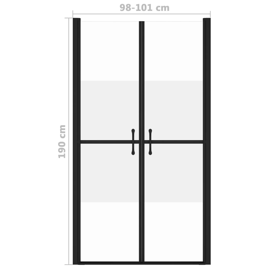 Porta per Doccia in ESG Semi Satinato (98-101)x190 cm - homemem39