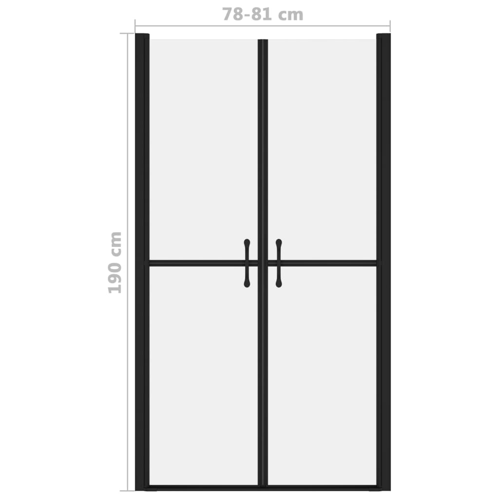 Porta per Doccia in ESG Satinato (78-81)x190 cm - homemem39