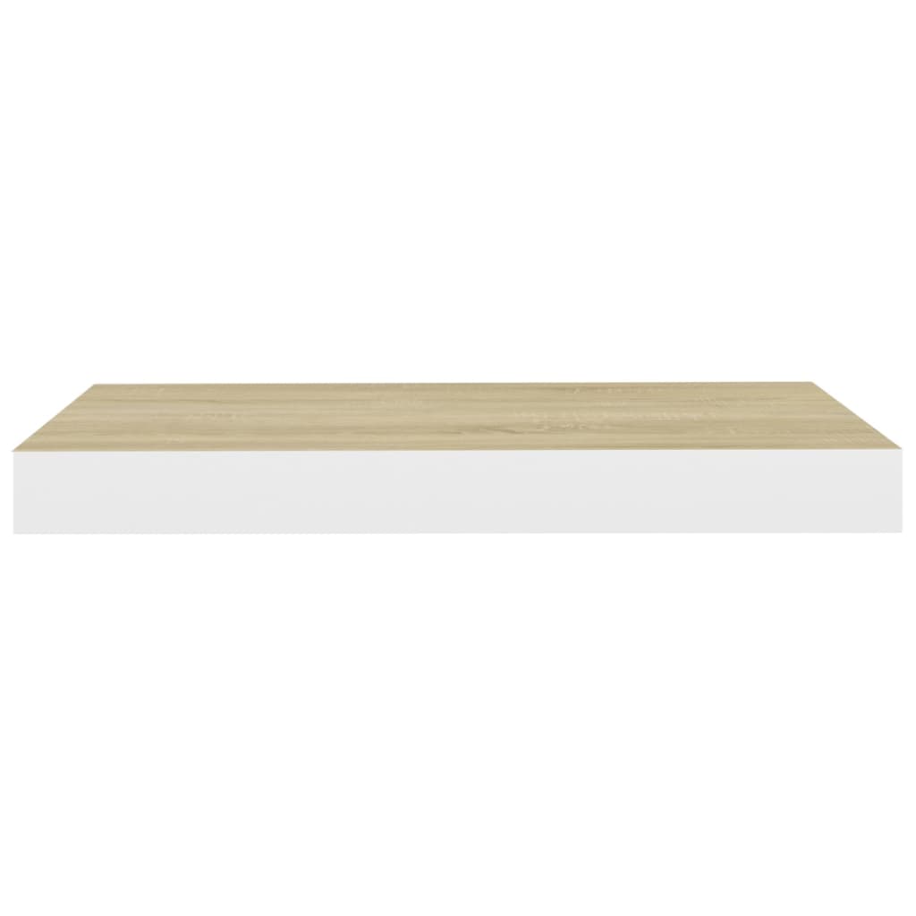 Scaffali a Parete 4 pz Rovere e Bianco 40x23x3,8 cm in MDF - homemem39