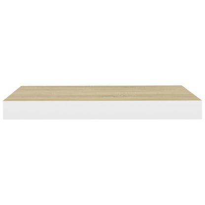 Scaffali a Parete 4 pz Rovere e Bianco 40x23x3,8 cm in MDF - homemem39