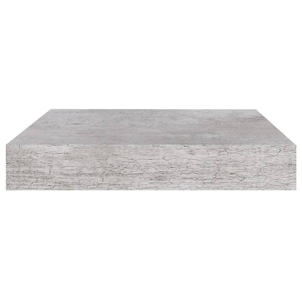 Mensole a Muro 2 pz Grigio Cemento 23x23,5x3,8 cm in MDF - homemem39