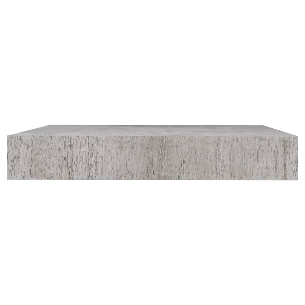 Mensole a Muro 2 pz Grigio Cemento 23x23,5x3,8 cm in MDF - homemem39