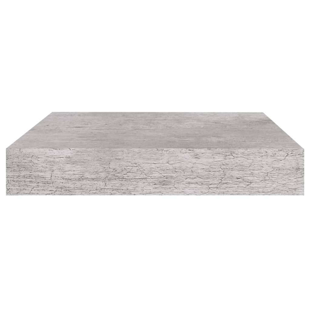 Mensole a Muro 4 pz Grigio Cemento 23x23,5x3,8 cm in MDF - homemem39