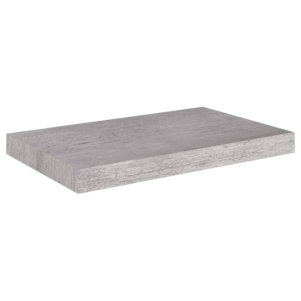 Scaffale a Parete Grigio Cemento 50x23x3,8 cm in MDF - homemem39