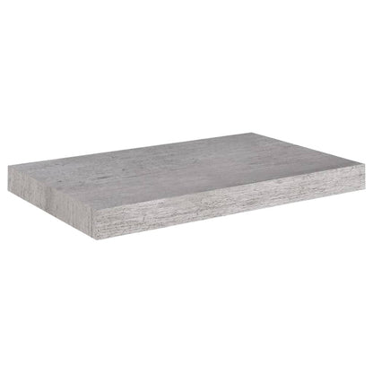 Scaffali a Parete 2 pz Grigio Cemento 50x23x3,8 cm in MDF - homemem39