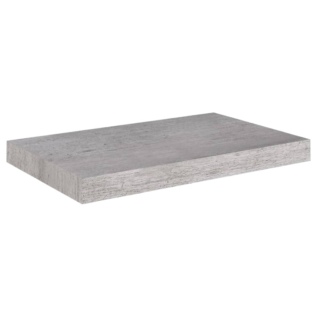 Scaffali a Parete 4 pz Grigio Cemento 50x23x3,8 cm in MDF - homemem39