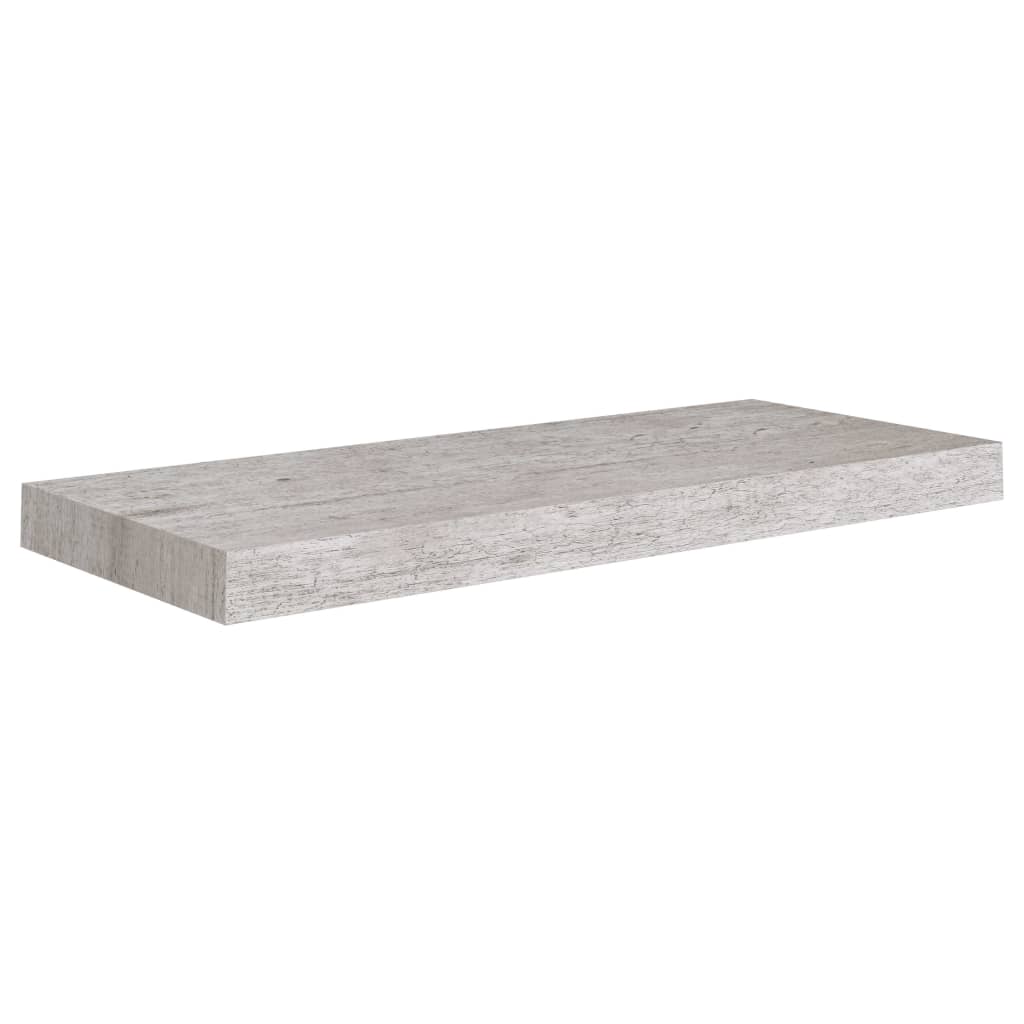 Scaffale a Parete Grigio Cemento 60x23,5x3,8 cm in MDF - homemem39