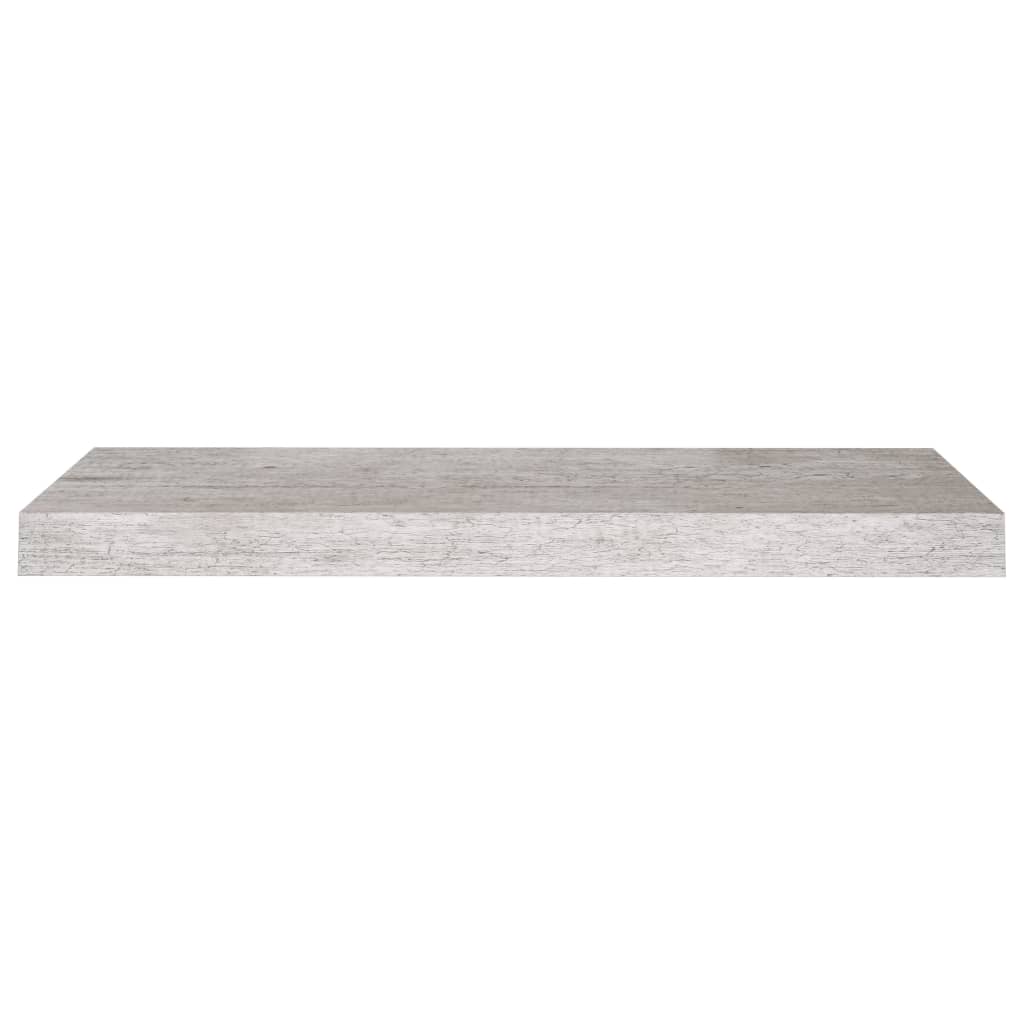 Scaffale a Parete Grigio Cemento 60x23,5x3,8 cm in MDF - homemem39