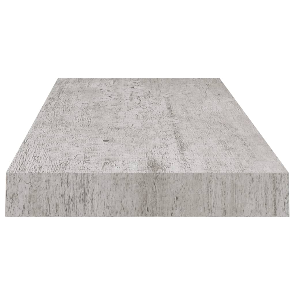 Scaffale a Parete Grigio Cemento 60x23,5x3,8 cm in MDF - homemem39