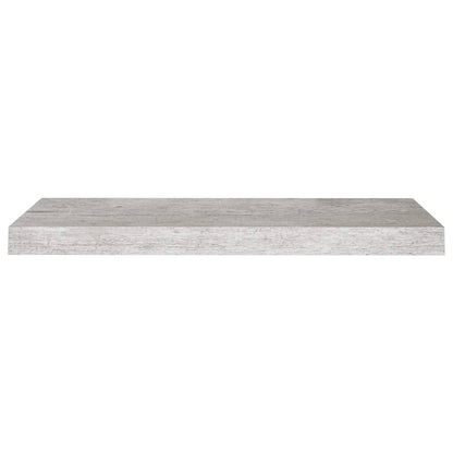 Scaffali a Parete 2 pz Grigio Cemento 60x23,5x3,8 cm in MDF - homemem39