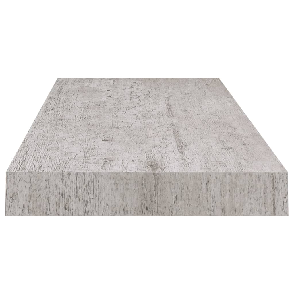 Scaffali a Parete 4 pz Grigio Cemento 60x23,5x3,8 cm in MDF - homemem39