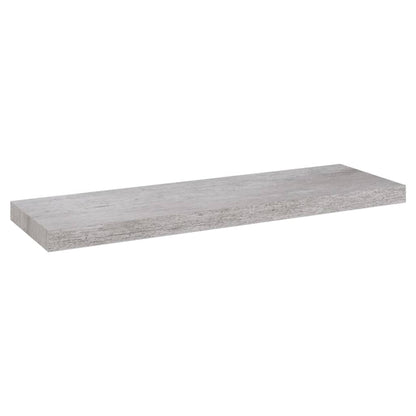 Scaffale a Parete Grigio Cemento 80x23,5x3,8 cm in MDF - homemem39