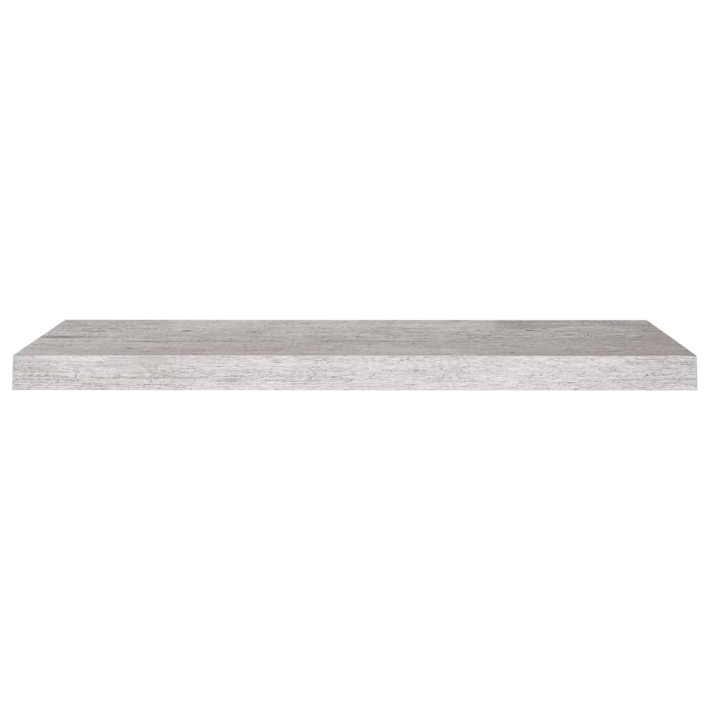 Scaffale a Parete Grigio Cemento 80x23,5x3,8 cm in MDF - homemem39