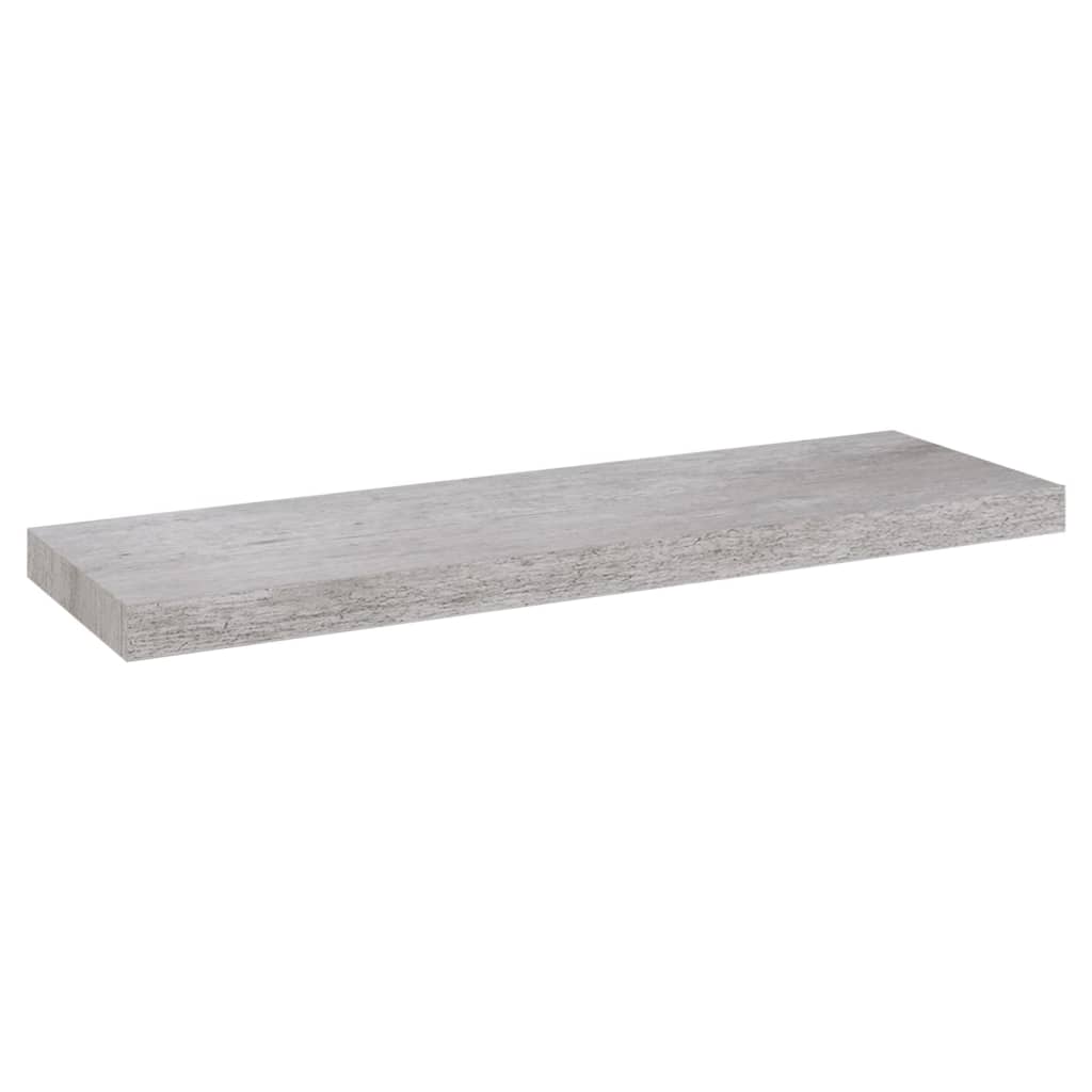 Scaffali a Parete 4 pz Grigio Cemento 80x23,5x3,8 cm in MDF - homemem39