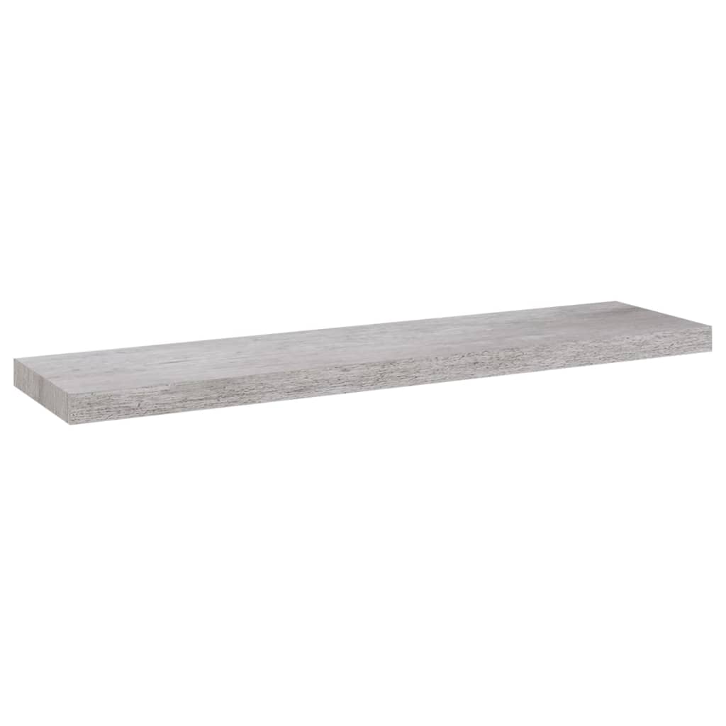 Scaffale a Parete Grigio Cemento 90x23,5x3,8 cm in MDF - homemem39