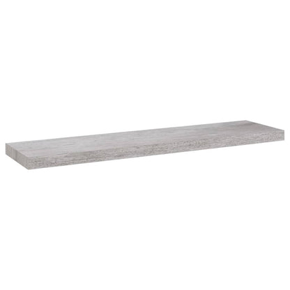 Scaffali a Parete 2 pz Grigio Cemento 90x23,5x3,8 cm in MDF - homemem39