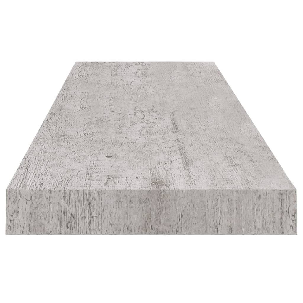 Scaffali a Parete 4 pz Grigio Cemento 90x23,5x3,8 cm in MDF - homemem39