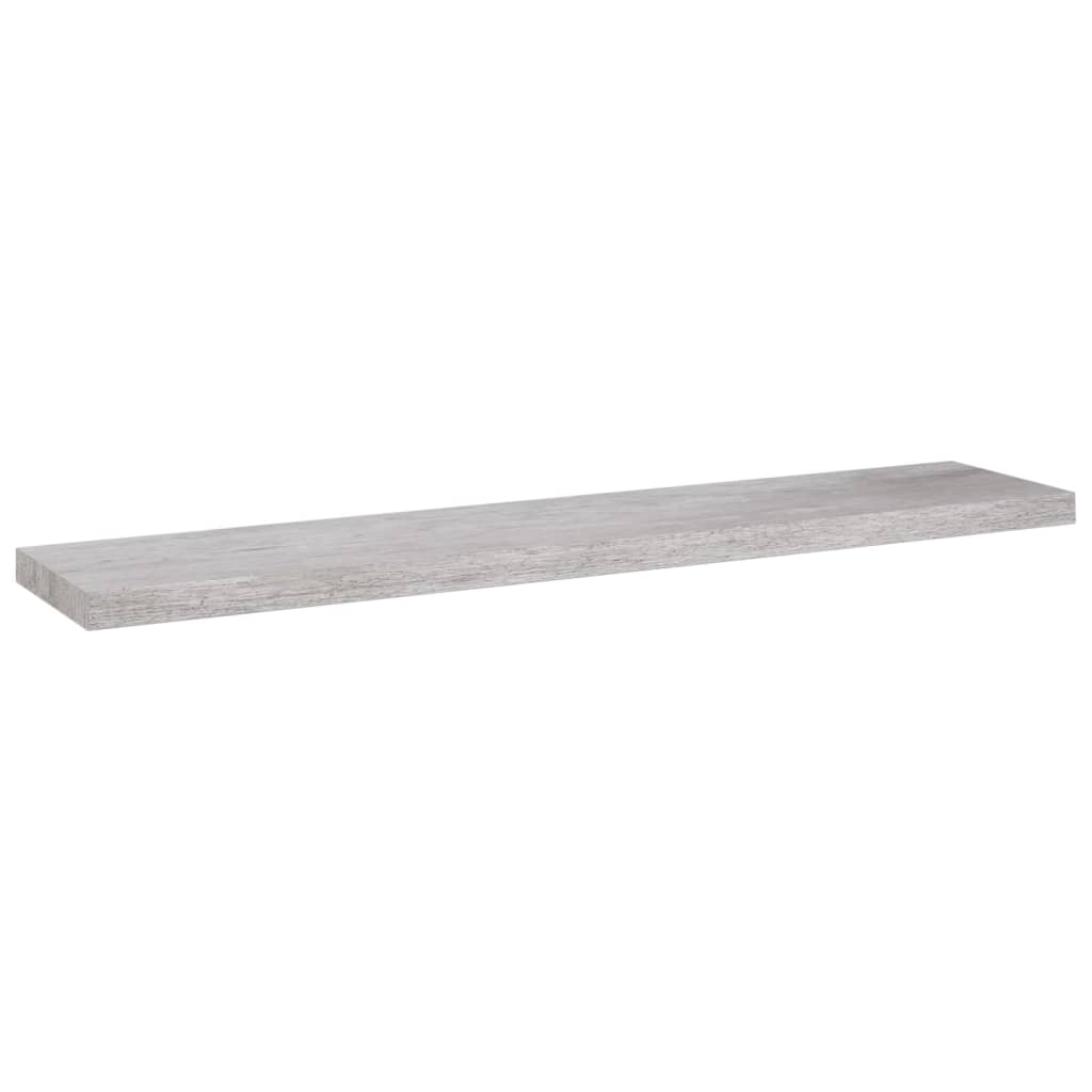 Scaffale a Parete Grigio Cemento 120x23,5x3,8 cm in MDF - homemem39