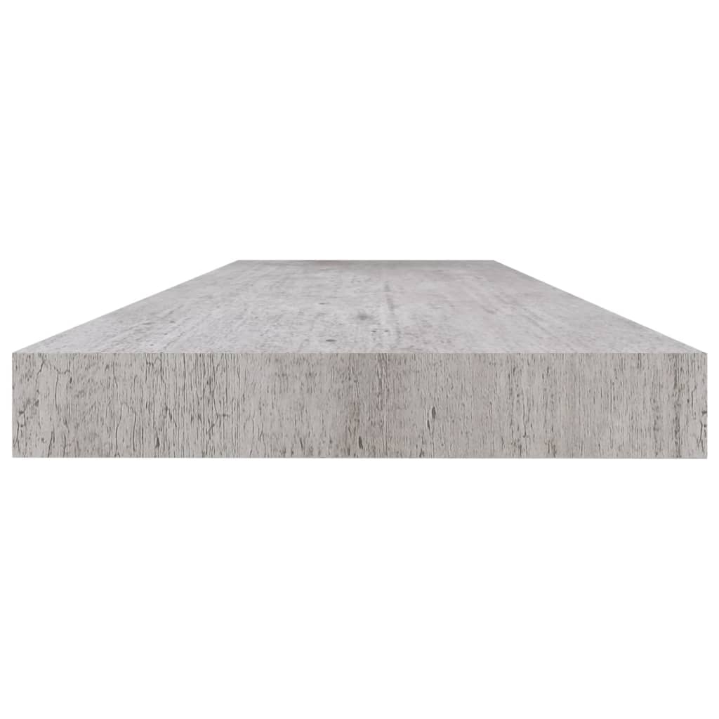 Scaffale a Parete Grigio Cemento 120x23,5x3,8 cm in MDF - homemem39