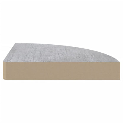 Mensola Angolare Grigio Cemento 25x25x3,8 cm in MDF - homemem39