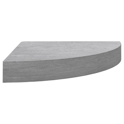 Mensola Angolare Grigio Cemento 35x35x3,8 cm in MDF - homemem39