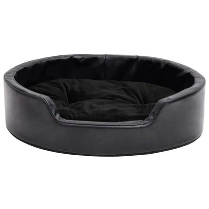 Lettino per Cani Nero 69x59x19 cm in Peluche e Similpelle - homemem39