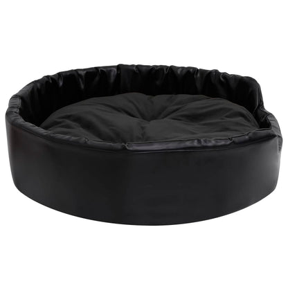 Lettino per Cani Nero 90x79x20 cm in Peluche e Similpelle - homemem39