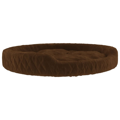 Lettino per Cani Marrone 110x90x23 cm in Peluche - homemem39