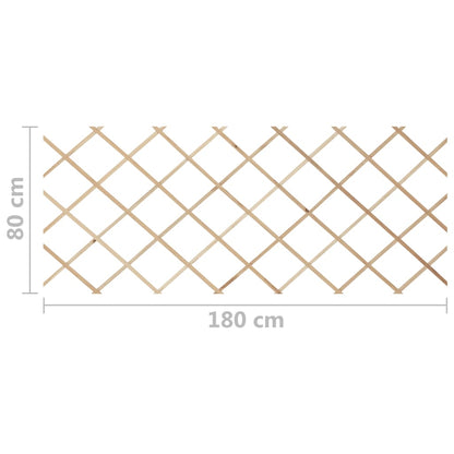 Recinzione a Traliccio 5 pz in Massello Abete 180x80 cm - homemem39