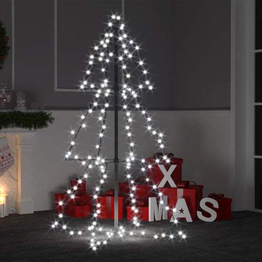 Albero di Natale a Cono 160 LED per Interni Esterni 78x120 cm - homemem39