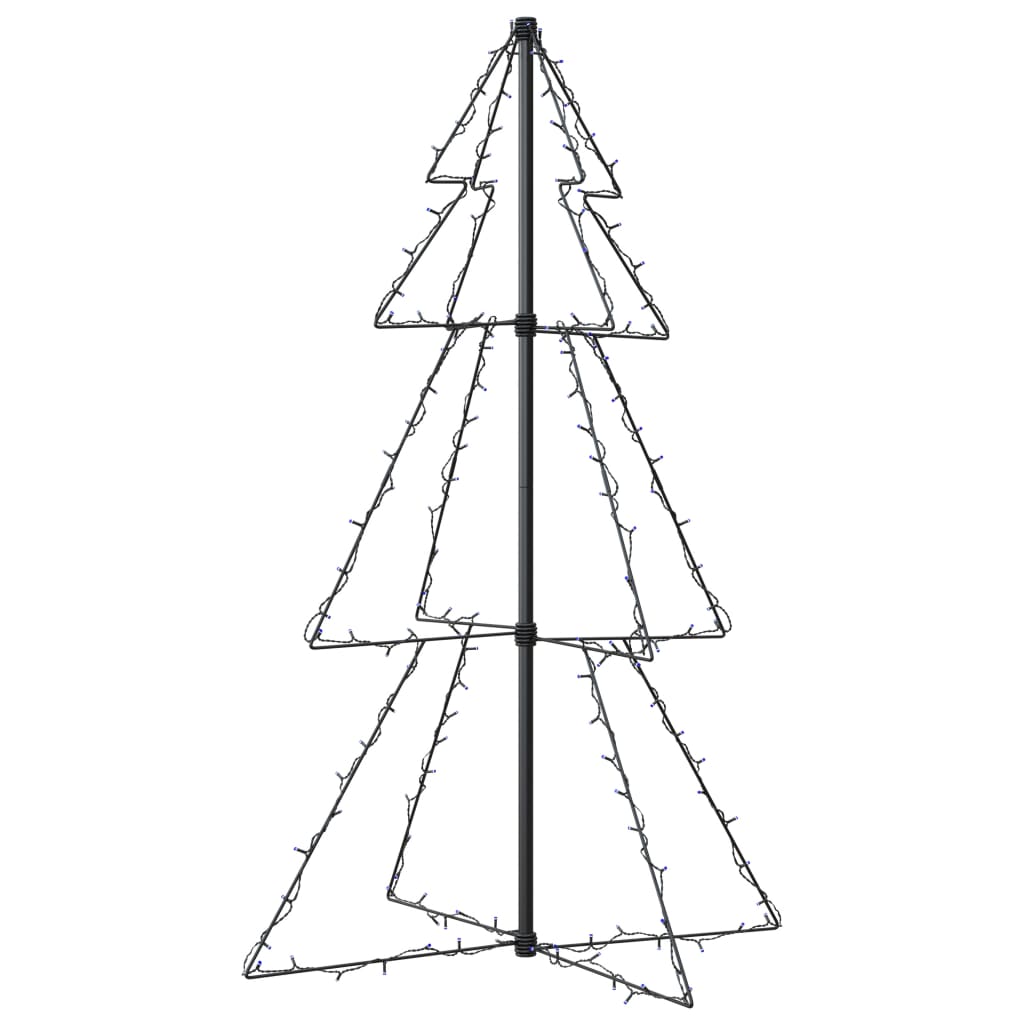 Albero di Natale a Cono 160 LED per Interni Esterni 78x120 cm - homemem39