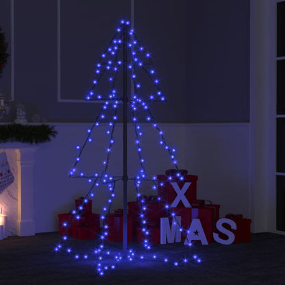 Albero di Natale a Cono 160 LED per Interni Esterni 78x120 cm - homemem39