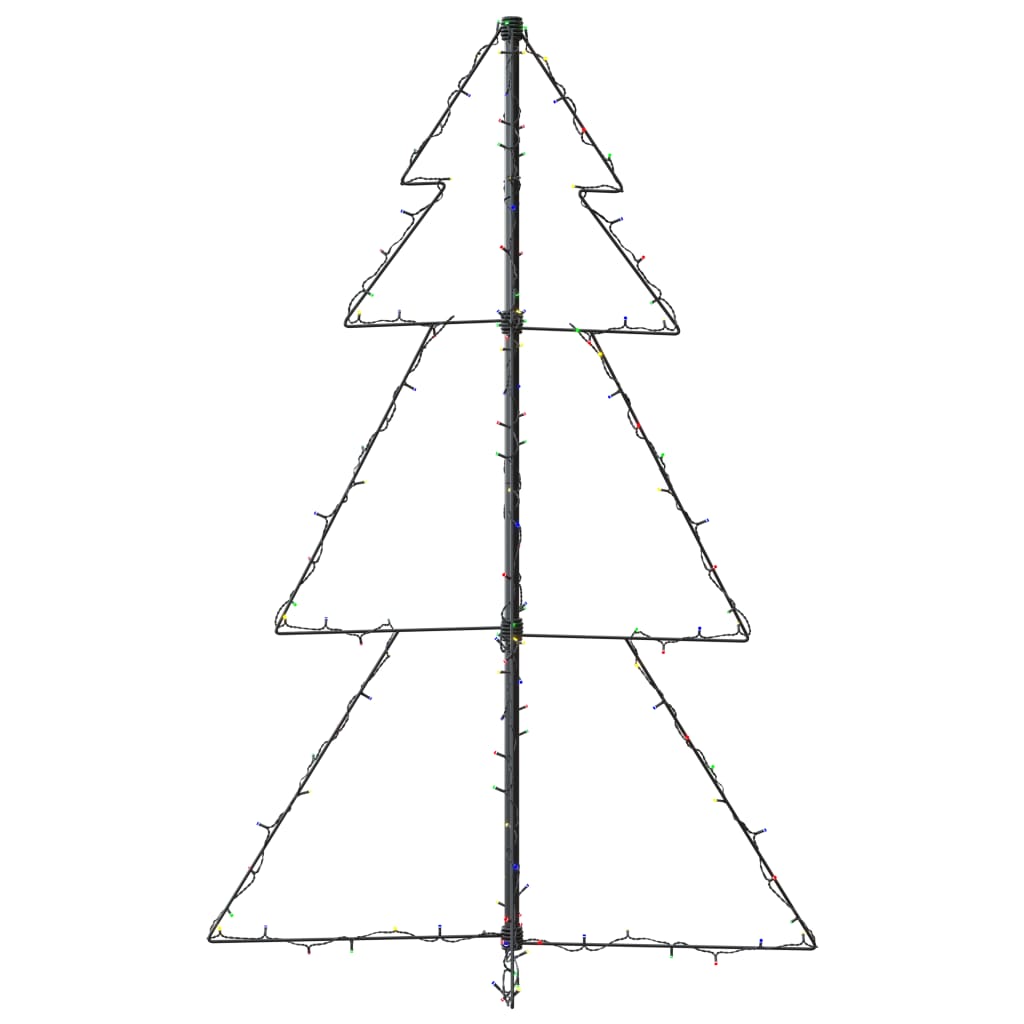 Albero di Natale a Cono 160 LED per Interni Esterni 78x120 cm - homemem39