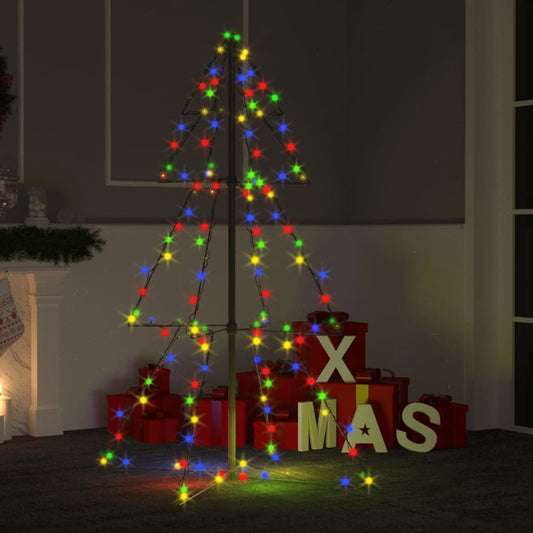 Albero di Natale a Cono 160 LED per Interni Esterni 78x120 cm - homemem39