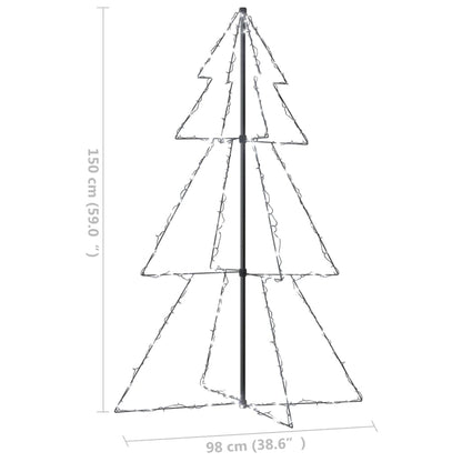 Albero di Natale a Cono 200 LED per Interni Esterni 98x150 cm - homemem39