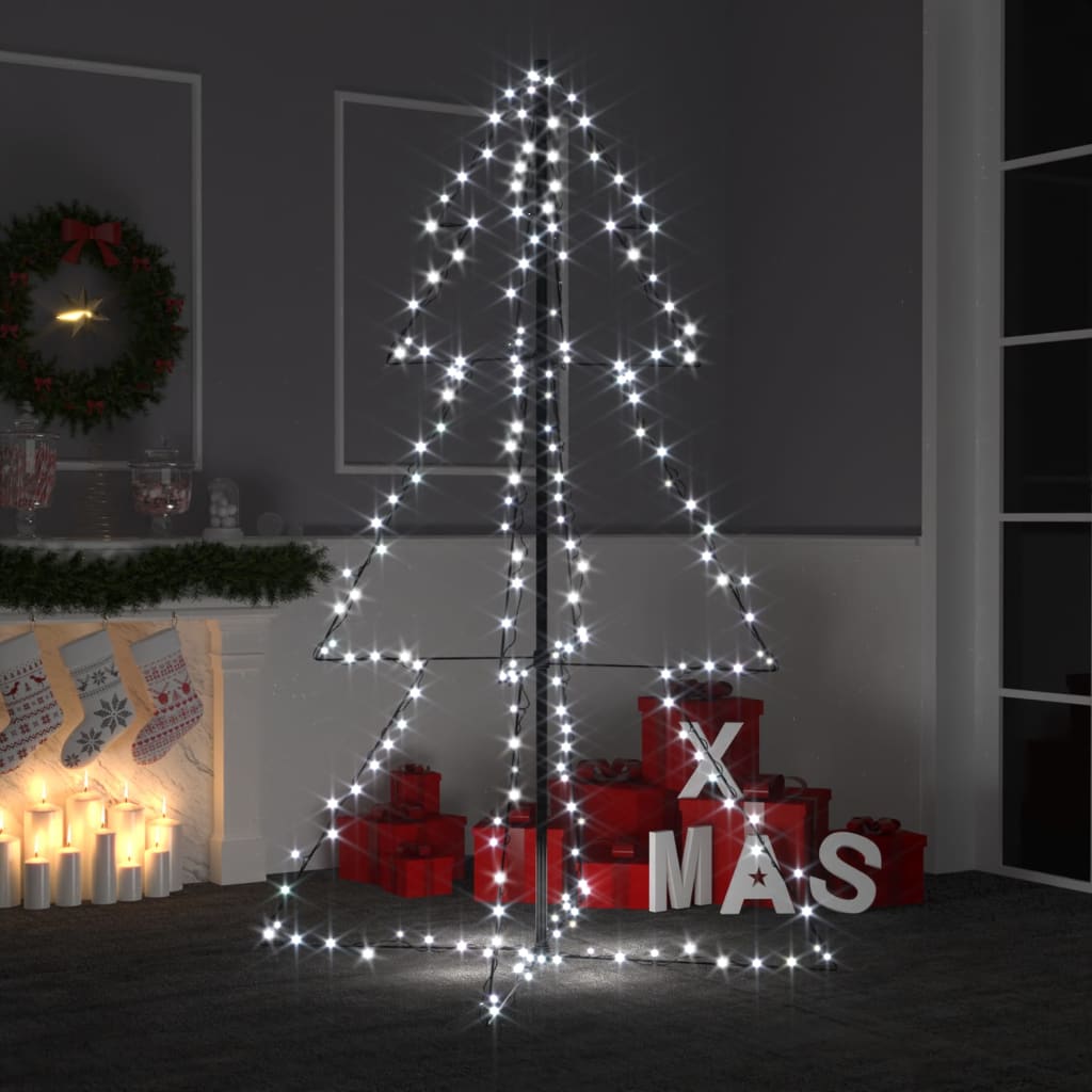 Albero di Natale a Cono 200 LED per Interni Esterni 98x150 cm - homemem39