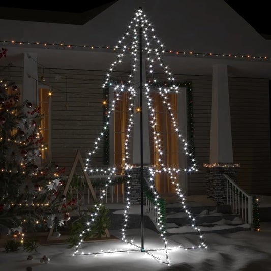 Albero di Natale a Cono 300 LED per Interni Esterni 120x220 cm - homemem39