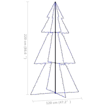 Albero di Natale a Cono 300 LED per Interni Esterni 120x220 cm - homemem39