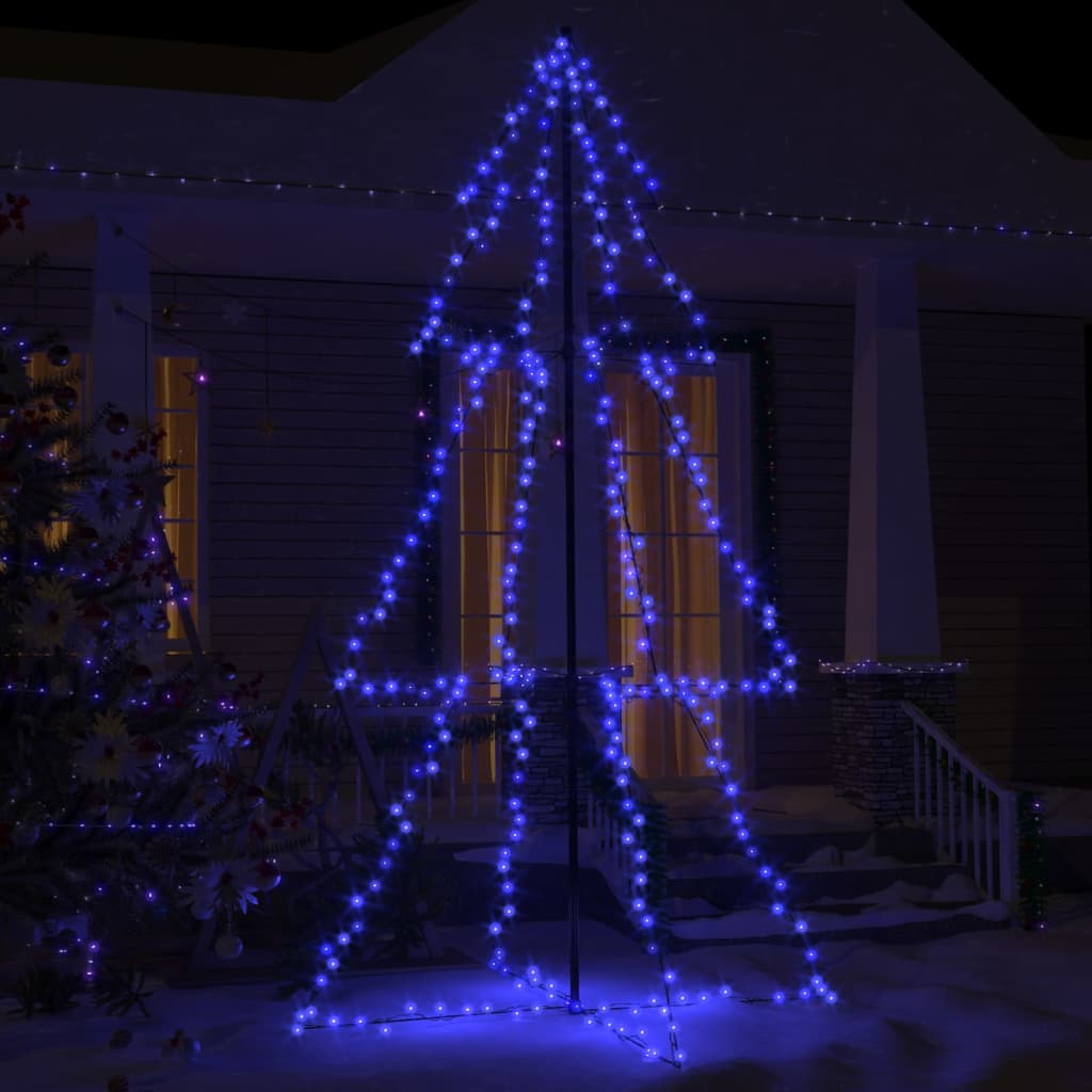 Albero di Natale a Cono 300 LED per Interni Esterni 120x220 cm - homemem39