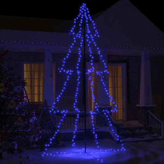 Albero di Natale a Cono 360 LED per Interni Esterni 143x250 cm - homemem39