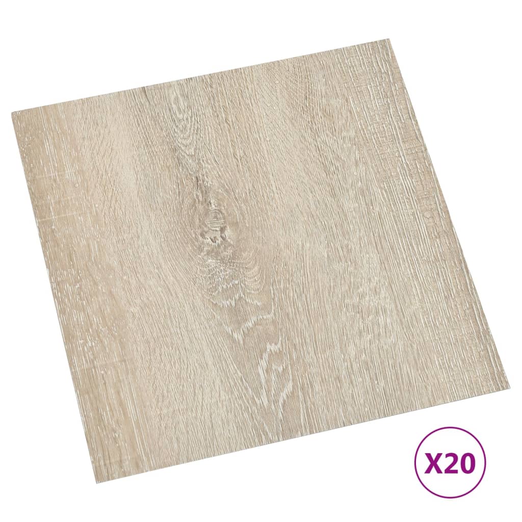 Listoni per Pavimenti Autoadesivi 20 pz in PVC 1,86 m² Beige - homemem39