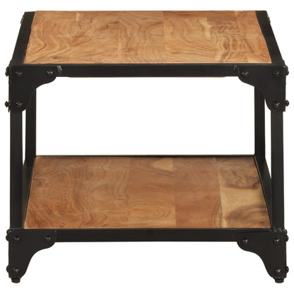 Tavolino da Salotto 90x45x35 cm in Legno Massello di Acacia - homemem39