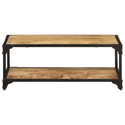 Tavolino da Salotto 90x45x35 cm in Legno di Mango Grezzo - homemem39