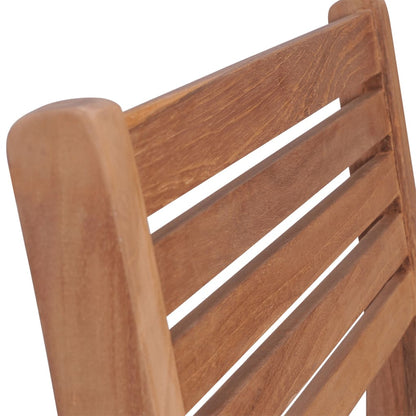 Sedie da Giardino Impilabili con Cuscini 6 pz Massello di Teak - homemem39