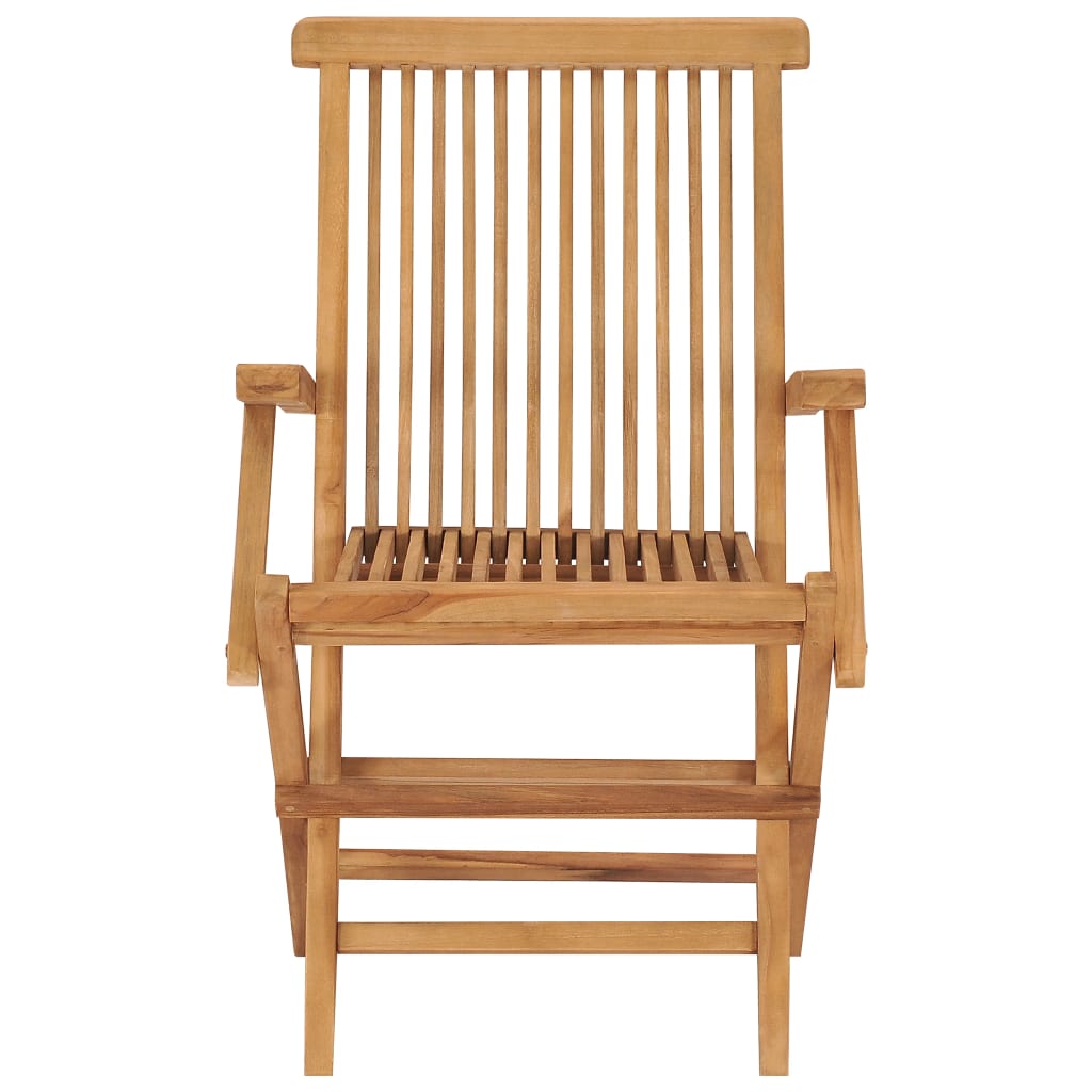 Sedie da Giardino e Cuscini Bianco Crema 8 pz Massello di Teak - homemem39