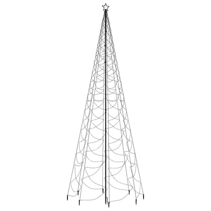 Albero di Natale con Palo in Metallo 1400 LED Multicolore 5 m - homemem39