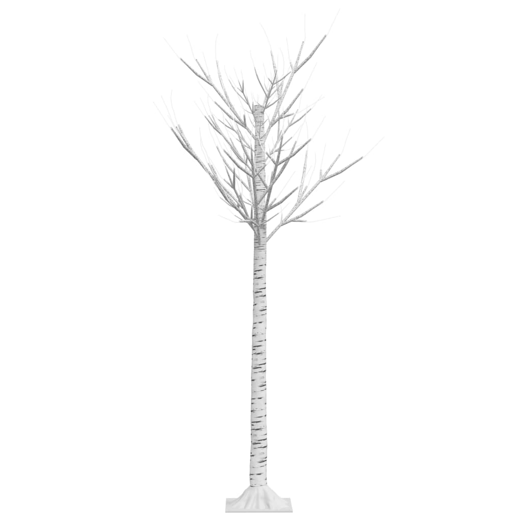 Albero Natale 140 LED 1,5m Salice Bianco Caldo Interno Esterno - homemem39