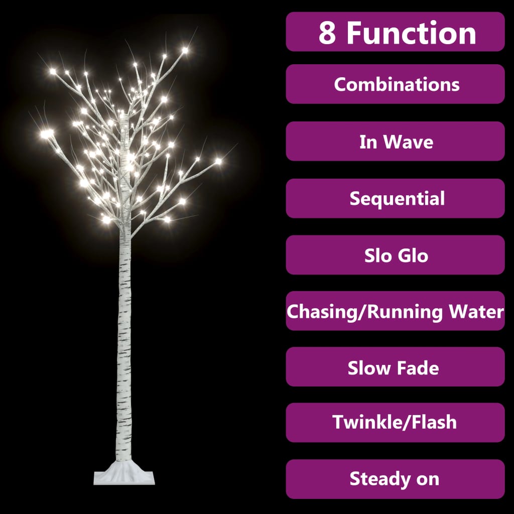 Albero Natale 140 LED 1,5m Salice Bianco Freddo Interno Esterno - homemem39