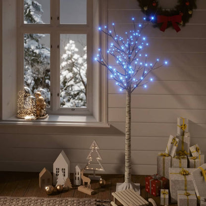 Albero Natale 140 LED 1,5m Salice Blu Interno Esterno - homemem39
