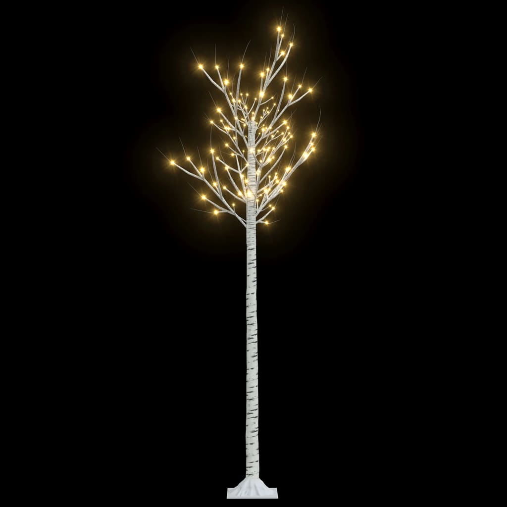 Albero Natale 180 LED 1,8m Salice Bianco Caldo Interno Esterno - homemem39